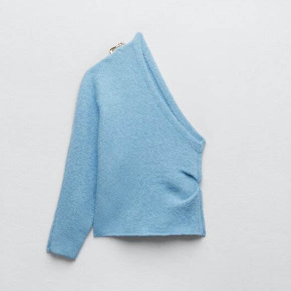 Zara asymmetric knit sweater - Picture 5 of 15